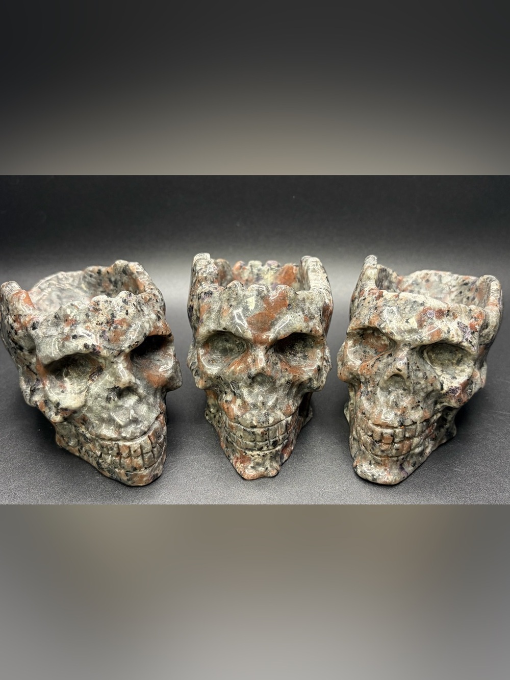 Yooperlite Crystal Skull Bowls